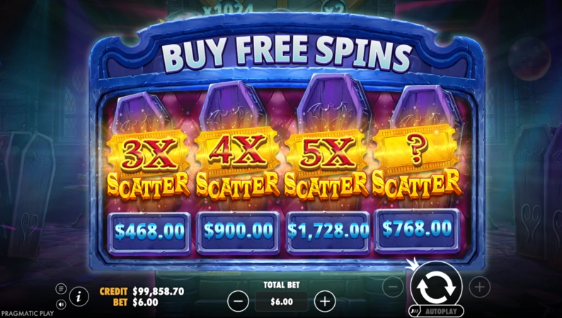 Vampy Party Slot Xüsusiyyət Satın Alma