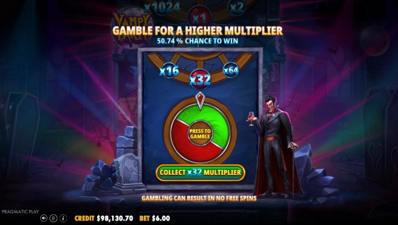 Vampy Party Slot Xüsusiyyətləri